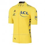 2017 Maillot Cyclisme Tour De France Jaune Manches Courtes