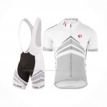 2018 Maillot Cyclisme Pearl Izumi Blanc Gris Manches Courtes Et Cuissard