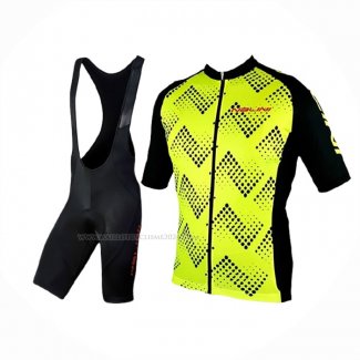 2019 Maillot Cyclisme Nalini Podio 2.0 Noir Jaune Manches Courtes Et Cuissard