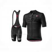 2020 Maillot Cyclisme Giro D'italie Noir Manches Courtes Et Cuissard