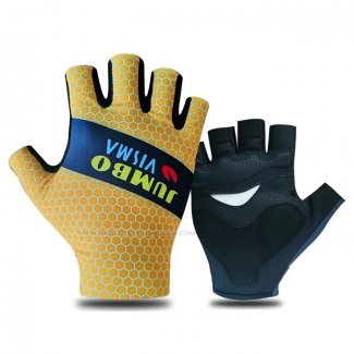 2021 Jumbo Visma Gants Ete Cyclisme Jaune