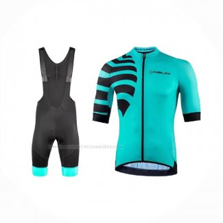 2021 Maillot Cyclisme Nalini Lumiere Vert Manches Courtes Et Cuissard